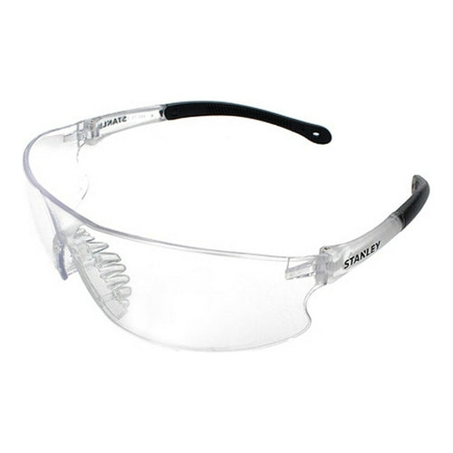Stanley Transparent Safety Glasses - Non-Slip Silicone, ANSI Z87.1