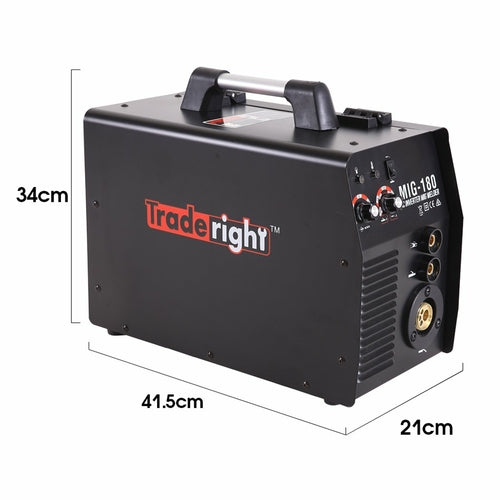 Traderight 180Amp Welder MIG ARC MAG Welding Machine Gas / Gasless