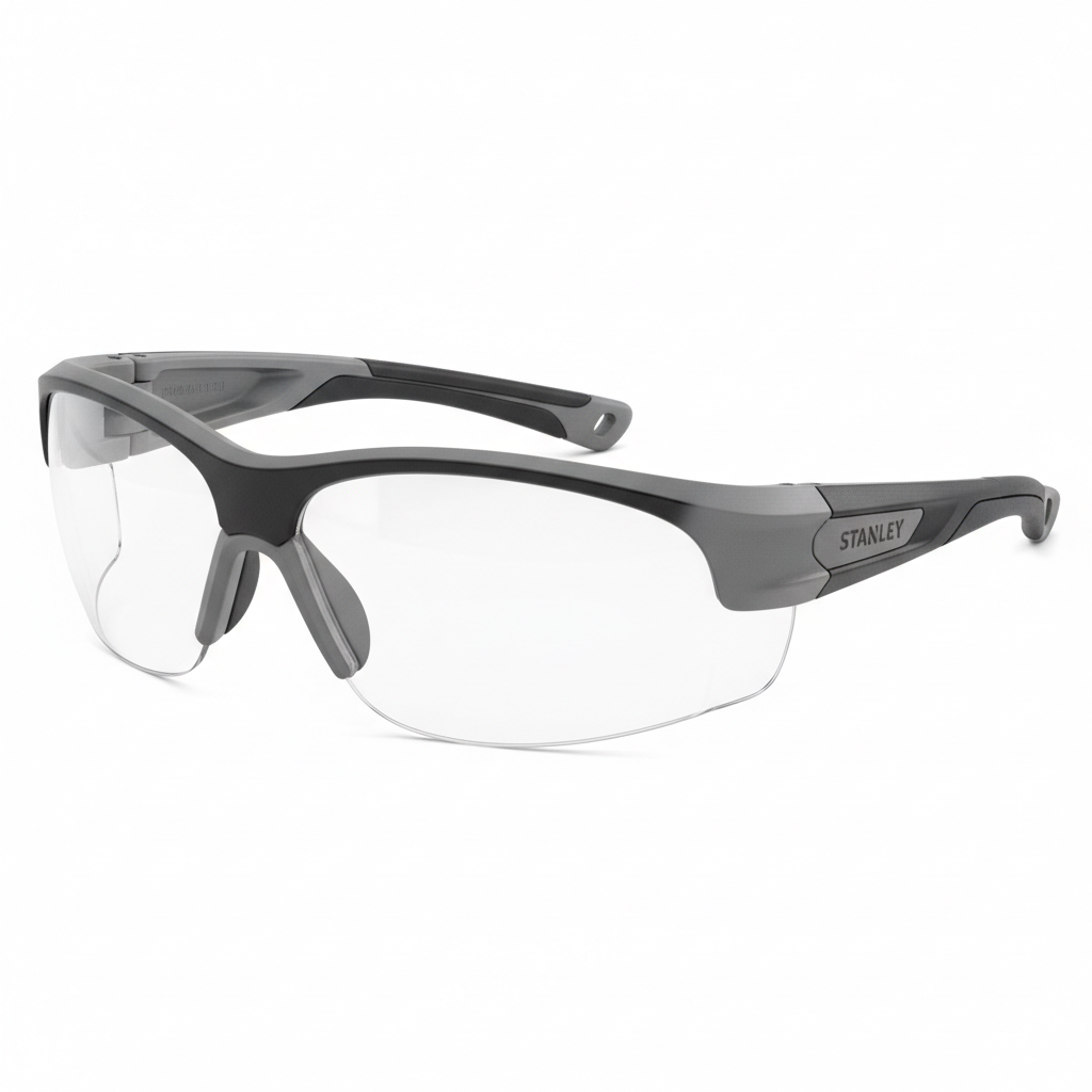 Stanley safety glasses with clear polycarbonate lenses
